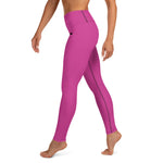 YAKWARY Pink Yoga Leggings With Pocket