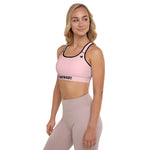 YAKWARY Women Pink Padded Sports Bra