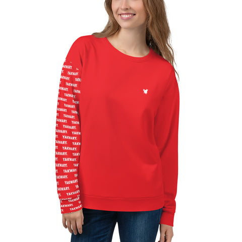 YAKWARY Women Red Special Sweatshirt