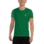 YAKWARY Men Green Sports T-shirt