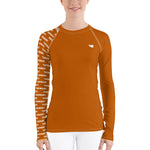 YAKWARY Women Brown Special Rash Guard