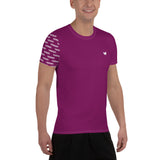 YAKWARY Men Pink Sports T-shirt