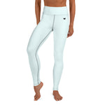 YAKWARY Blue Yoga Leggings Without Pocket