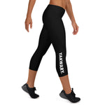 YAKWARY Women Black Capri Leggings