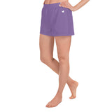 YAKWARY Women Purple Athletic Short Shorts