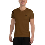 YAKWARY Men Brown Sports T-shirt