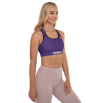 YAKWARY Women Purple Padded Sports Bra