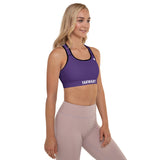 YAKWARY Women Purple Padded Sports Bra