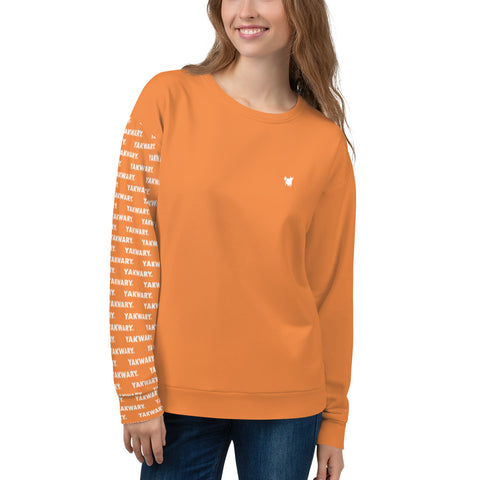 YAKWARY Women Orange Special Sweatshirt