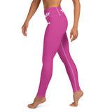 YAKWARY Pink Yoga Leggings With Pocket