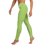 YAKWARY Green Yoga Leggings Without Pocket