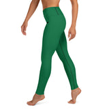 YAKWARY Green Yoga Leggings With Pocket