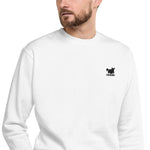 YAKWARY Men Embroidered Fleece Pullover