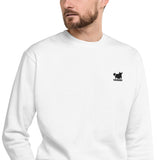 YAKWARY Men Embroidered Fleece Pullover