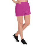 YAKWARY Women Pink Athletic Short Shorts