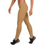 YAKWARY Women Brown Leggings