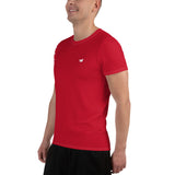 YAKWARY Men Red Sports T-shirt