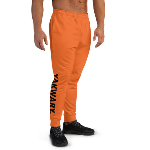 YAKWARY Men Orange Joggers