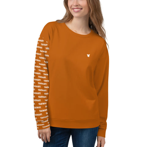 YAKWARY Women Brown Special Sweatshirt