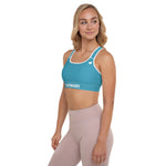 YAKWARY Women Blue Padded Sports Bra