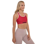 YAKWARY Women Red Padded Sports Bra