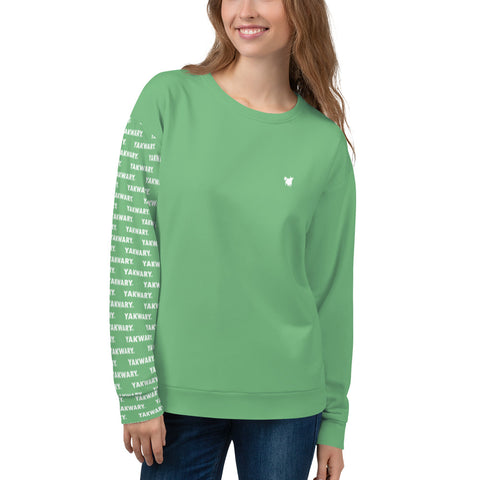 YAKWARY Women Green Special Sweatshirt