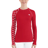 YAKWARY Women Red Special Rash Guard