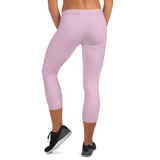 YAKWARY Women Pink Capri Leggings