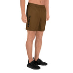 YAKWARY Men Sports Long Brown Shorts