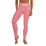 YAKWARY Pink Yoga Leggings Without Pocket