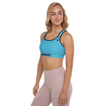 YAKWARY Women Blue Padded Sports Bra