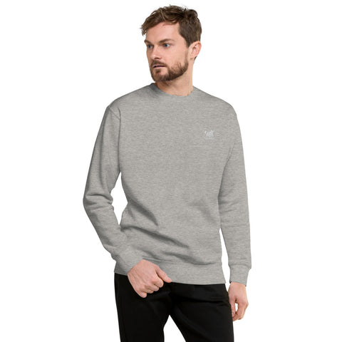 YAKWARY Men Embroidered Fleece Pullover