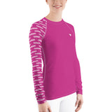 YAKWARY Women Pink Special Rash Guard