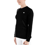 YAKWARY Women Black Special Rash Guard