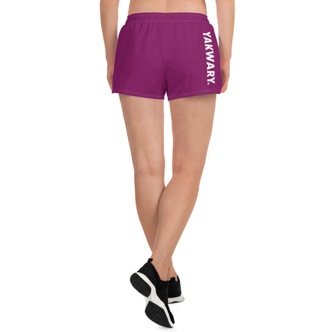 YAKWARY Women Pink Athletic Short Shorts