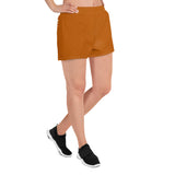 YAKWARY Women Brown Athletic Short Shorts