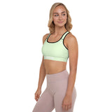 YAKWARY Women Green Padded Sports Bra