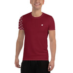 YAKWARY Men Red Sports T-shirt