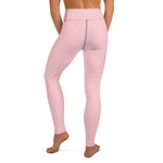 YAKWARY Pink Yoga Leggings Without Pocket