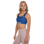 YAKWARY Women Blue Padded Sports Bra