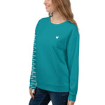 YAKWARY Women Turquoise Special Sweatshirt