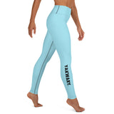 YAKWARY Blue Yoga Leggings With Pocket