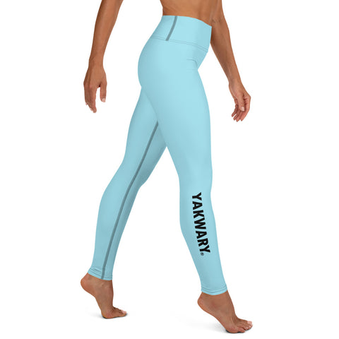 YAKWARY Blue Yoga Leggings With Pocket