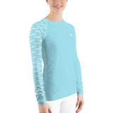 YAKWARY Women Blue Special Rash Guard