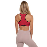 YAKWARY Women Red Padded Sports Bra