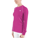 YAKWARY Women Pink Special Rash Guard