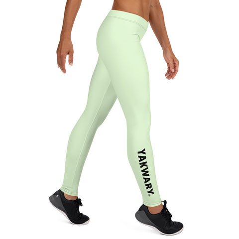 YAKWARY Women Green Leggings