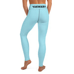 YAKWARY Blue Yoga Leggings With Pocket