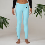 YAKWARY Women Blue Leggings