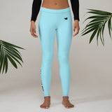 YAKWARY Women Blue Leggings